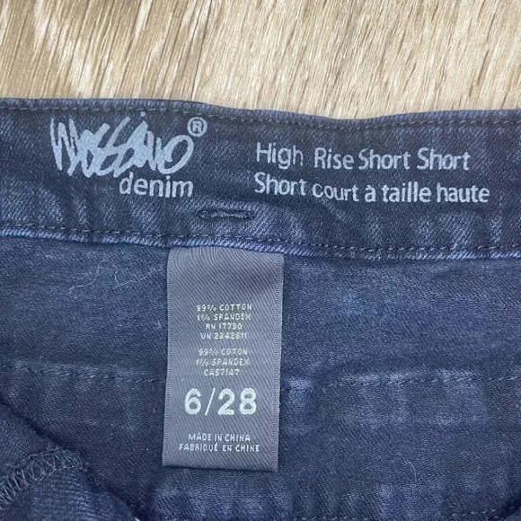 Womens Mossimo Black High Rise Short Short - 6/28 - Picture 5 of 5
